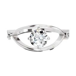 Sparkles Lab Grown Diamond 14k (585) White Gold Ring for Women-picture-13