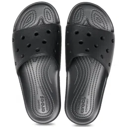Crocs Unisex Classic Black Slides image 3