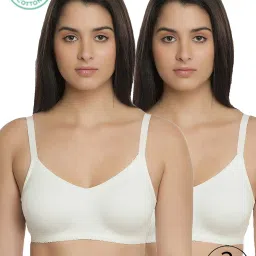 Inner Sense White Full Coverage T-Shirt Bra - Pack of 2 image 1