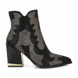 London Rag Women's Black Casual Booties-image-20