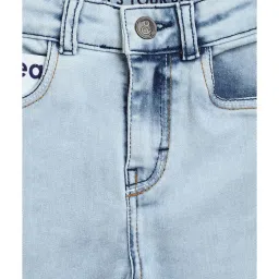 Tales & Stories Kids Light Blue Solid Jeans image 3
