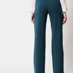 Kotty Red & Teal Solid High rise Trousers (Pack Of 2) image 3
