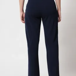 Kotty Rust & Navy Solid High rise Trousers (Pack Of 2) image 3