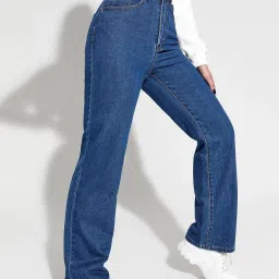 Kotty Blue Straight Fit High Rise Jeans image 3
