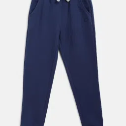 Tales & Stories Kids Navy Solid Full Sleeves Sweatshirt with Joggers image 3