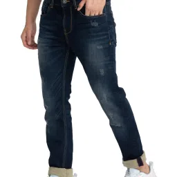 Being Human Blue Skinny Fit Distressed Jeans image 3