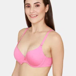 Rosaline by Zivame Pink Medium Coverage Push-up Bra image 3
