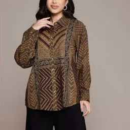 Aarke Ritu Kumar Green Kirti Shirt-image-9