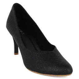 Iconics Women's Black Stiletto Pumps image 3