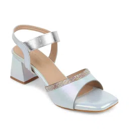 Iconics Women's Sky Blue Ankle Strap Sandals image 3