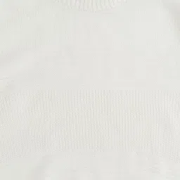 Pantaloons Junior White Regular Fit Full Sleeves Sweater image 3