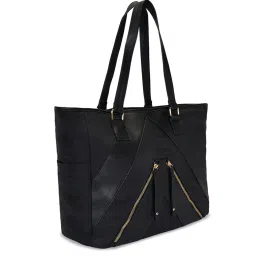Forever Glam by Pantaloons Black Medium Tote Bag image 3