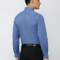 Peter England Blue Regular Fit Shirt image 2