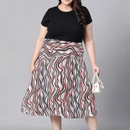 Oxolloxo Multicolor Printed Skirt image 3