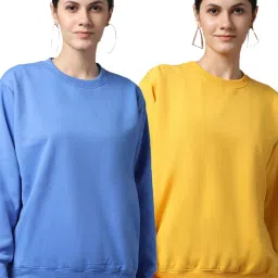 Vimal Jonney Blue & Yellow Fleece Pullover - Pack of 2 image 1