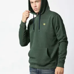 Pepe Jeans Green Regular Fit Hooded Sweatshirts image 3