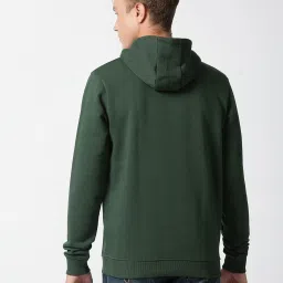 Pepe Jeans Green Regular Fit Hooded Sweatshirts image 2