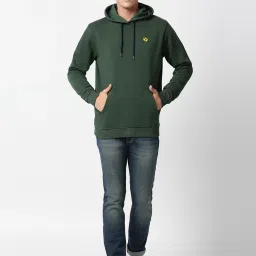 Pepe Jeans Green Regular Fit Hooded Sweatshirts image 5