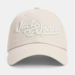 Jack & Jones Marshmallow Embroidered Cap image 1