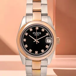 QORUM INDIA Evara Women Bracelet Style Straps Analogue Watch G121 Evara-Black-image-27