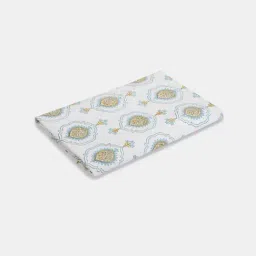 Fabindia Standalone Blue Cotton Printed 180 TC Single Bedsheet with 1 Pillow Cover image 4