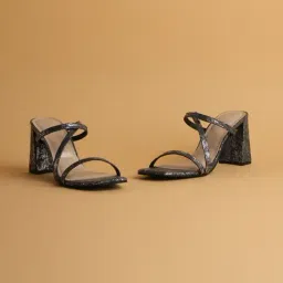 Eridani Women's Megan Metallic Grey Cross Strap Sandals-image-57