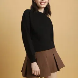 Forever 21 Black Regular Fit Sweatshirt-image-31