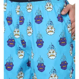 Jack & Jones Aquarius Blue Printed Boxers image 4