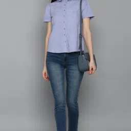 Allen Solly Lavender Embroidered Shirt image 4
