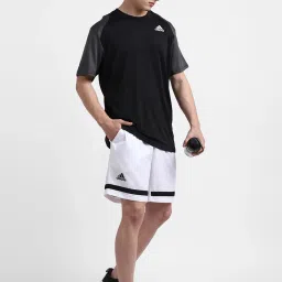 adidas White Regular Fit Sports Shorts image 5