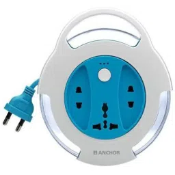 Anchor Cherry 5227 2 Pin 4M Flexi Cord (Blue/White) image 1