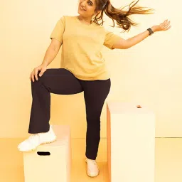 BlissClub Brown High Waist The Ultimate Flare Pants image 1