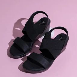 Inc.5 Women's Black Sling Back Wedges-picture-20