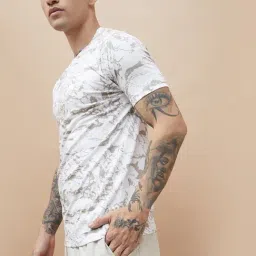 Forca By Lifestyle White Cotton Regular Fit Printed T-Shirt image 3