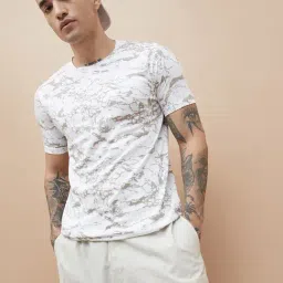 Forca By Lifestyle White Cotton Regular Fit Printed T-Shirt-picture-23