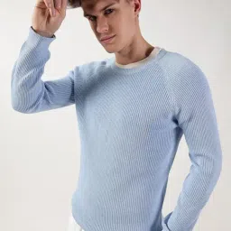 Thomas Scott Blue Cotton Regular FitSweatshirt image 5