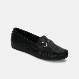 Marc Loire Textured Round Toe Loafers image 2