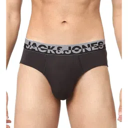 Jack & Jones Black Regular Fit Briefs - Pack Of 3 image 3