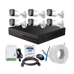 CP PLUS CCTV Combo Kit 2.4 MP Full HD Audio Indoor & Outdoor with 8 Channel DVR 6 Bullet Camera, 8 Channel SMPS, 70 m Copper Cable 2 TB HDD & Connectors-picture-30
