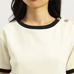 United Colors of Benetton Textured Pure Cotton Top image 2