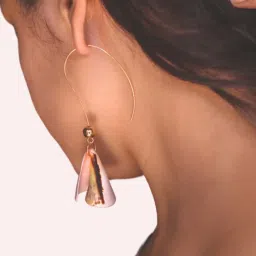 Fashka Shell Cones Multicolor Dangler Earrings image 1