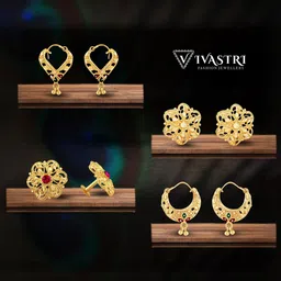 VIVASTRI Women Gold-Plated Alloy Earrings-picture-31