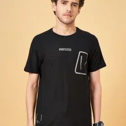 Ajile By Pantaloons Jet Black Slim Fit T-Shirt-picture-12