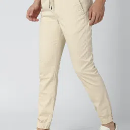 Van Heusen Beige Cotton Regular Fit Joggers image 3