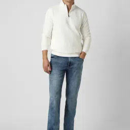 Peter England White Regular Fit Sweatshirt image 5