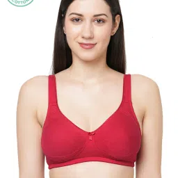 Inner Sense Pink & Red Floral Print Full Coverage Bra - Pack of 3 image 4