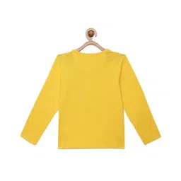 LADORE Kids Yellow Printed T-Shirt image 2
