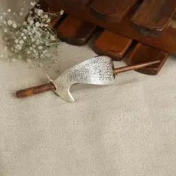 Teejh Fatima Silver Lossy Bun Stick-picture-45