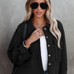 StyleCast Women Lightweight Outdoor Tailored Jacket with Patchwork-image-39