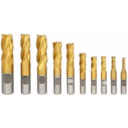 DAYTON 3/16 inch Smallest Mill Dia End Mill Set, 16N203 (Set of 10 Pcs)-picture-14